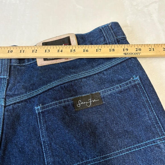 Sean John Denim Collection Blue Jeans Mens 42/28 Baggy Carpenter Style Pants - Picture 10 of 12